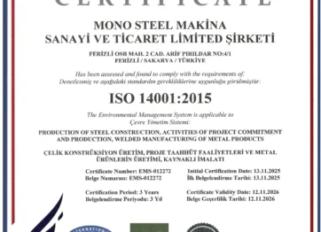 ISO 14001 Certificate