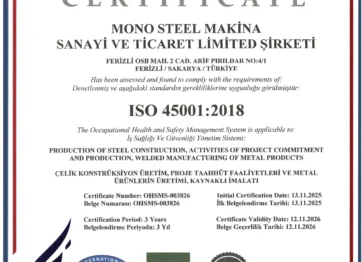 ISO 45001 Certificate